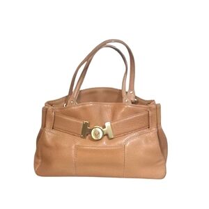 Cole Haan Tan Pebbled Leather Belt Bag